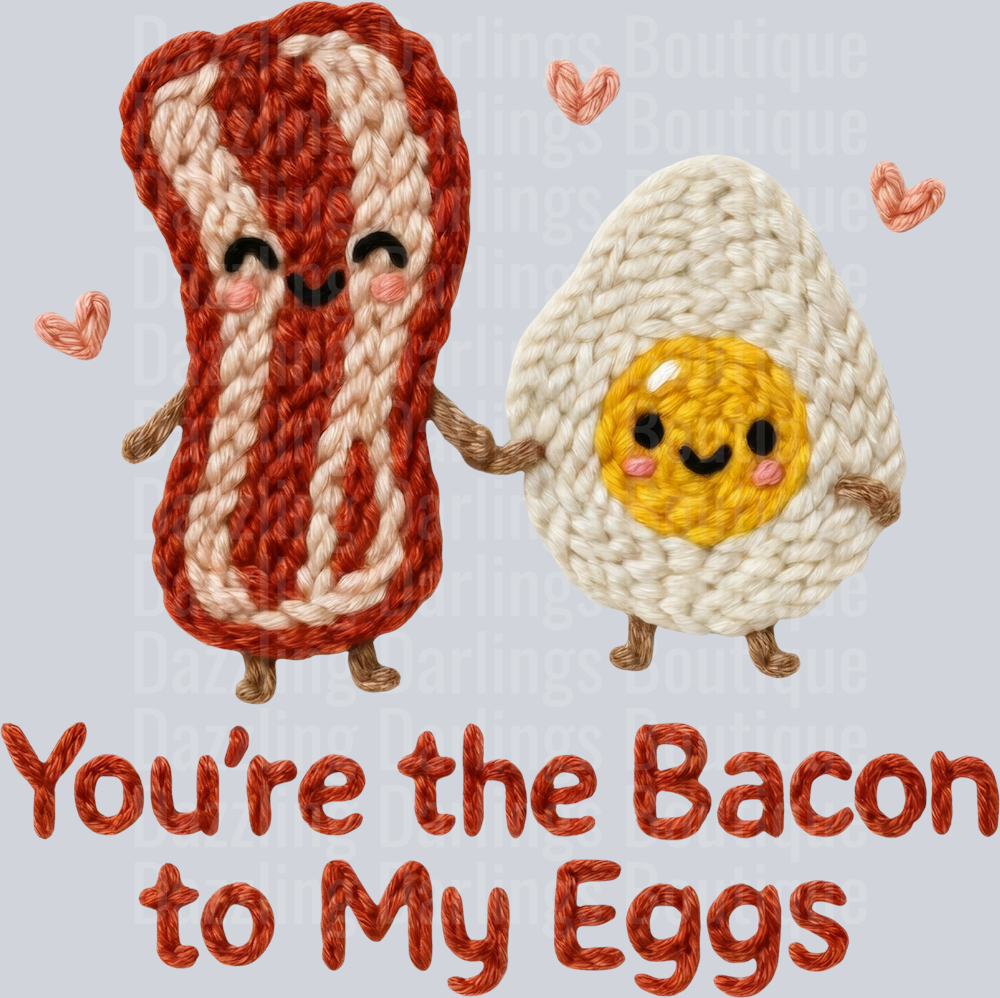 Latch Hook Funny Food Bacon to my Eggs