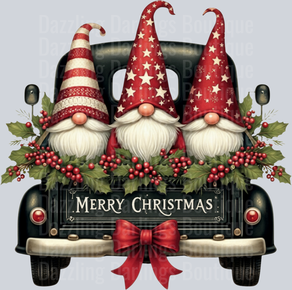 MERRY CHRISTMAS GNOME TRUCK