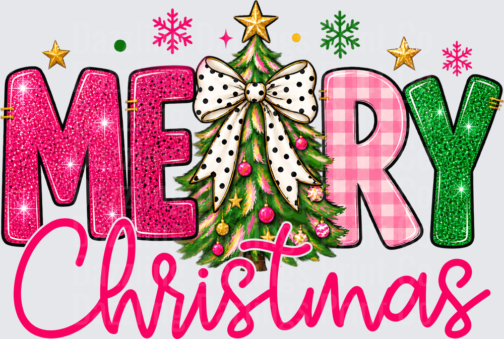 Pink Merry Christmas