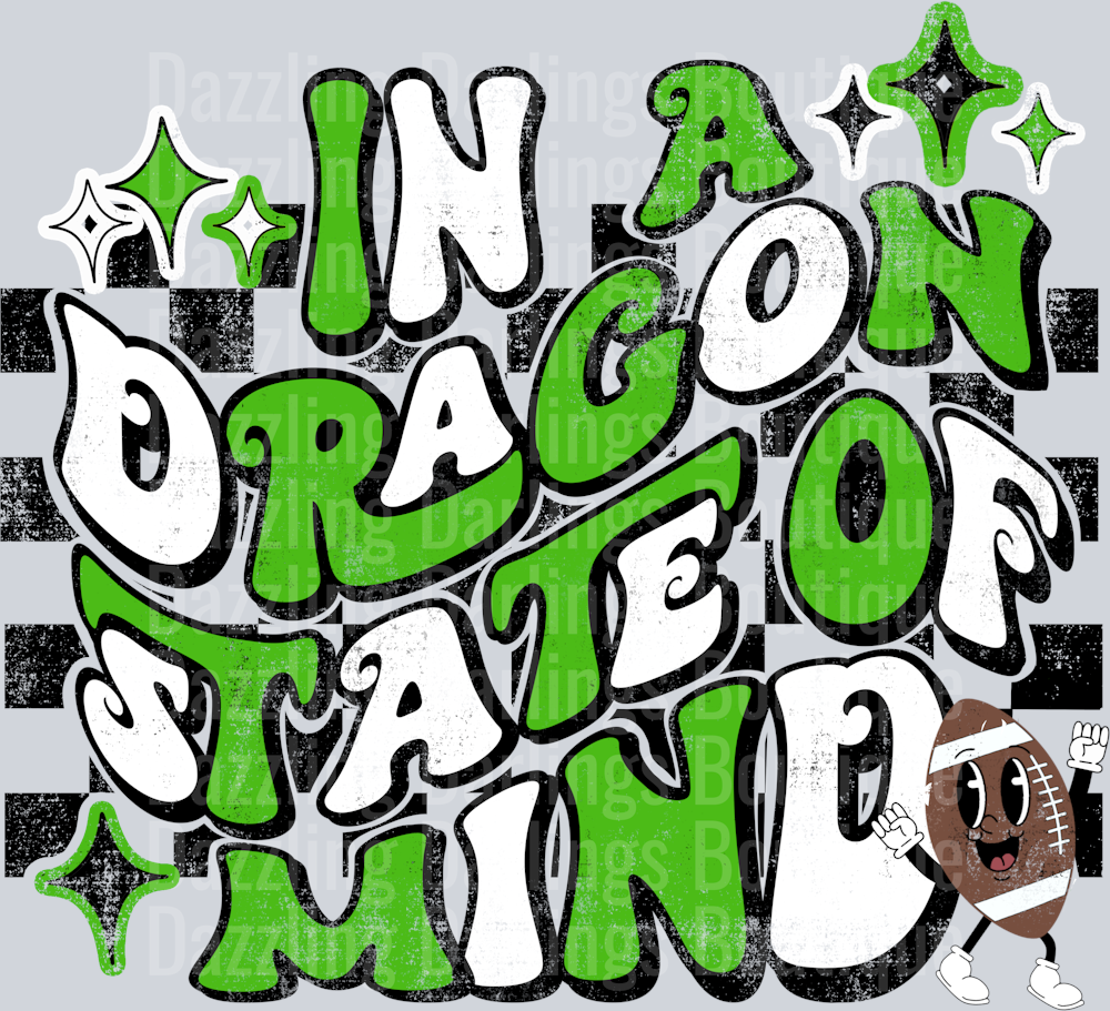 PICKENS DRAGONS DTF TRANSFER IN A DRAGON STATE OF MIND