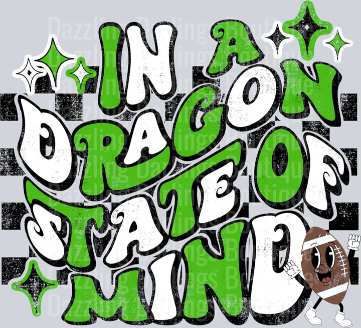 Pickens Dragons In A Dragon State Of Mind Football Mascot