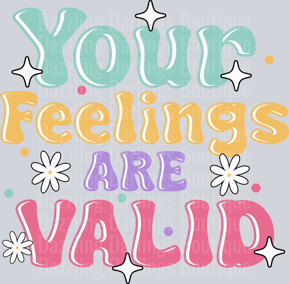Your Feelings Are Valid Retro Mental Health