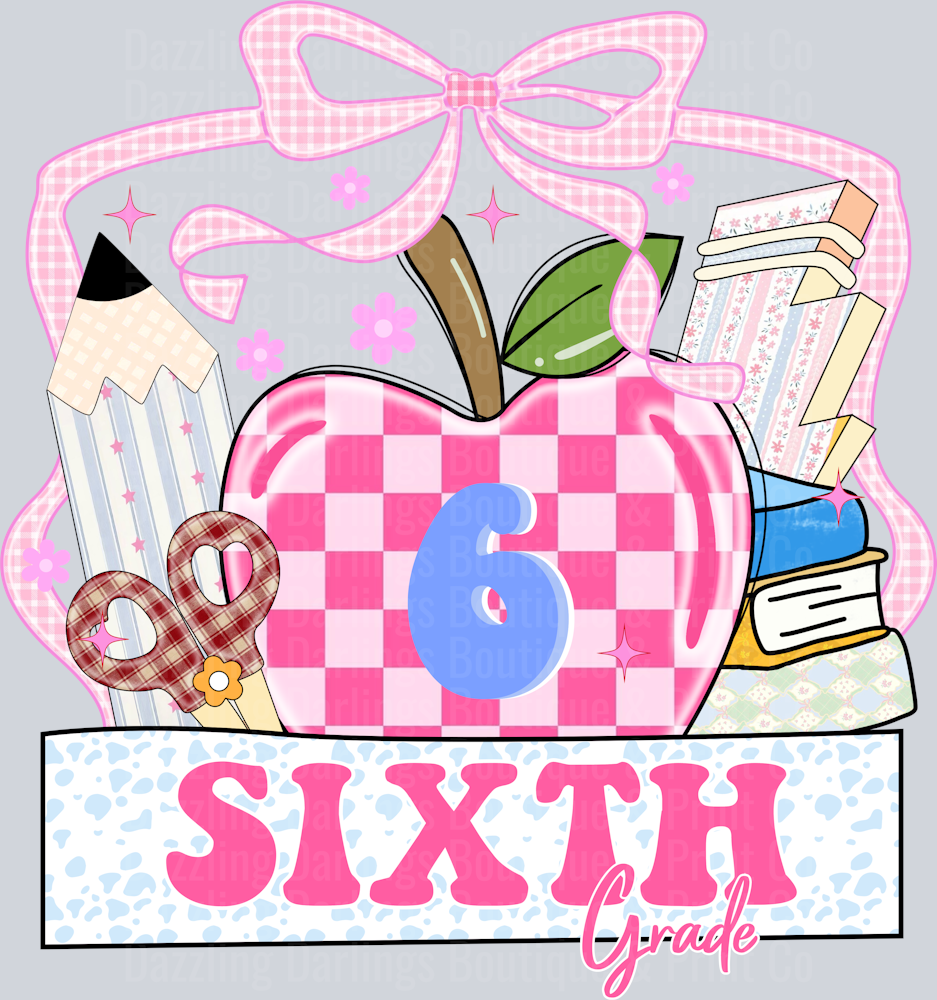 BACK TO SCHOOL TEACHER DTF TRANSFER SIXTH
