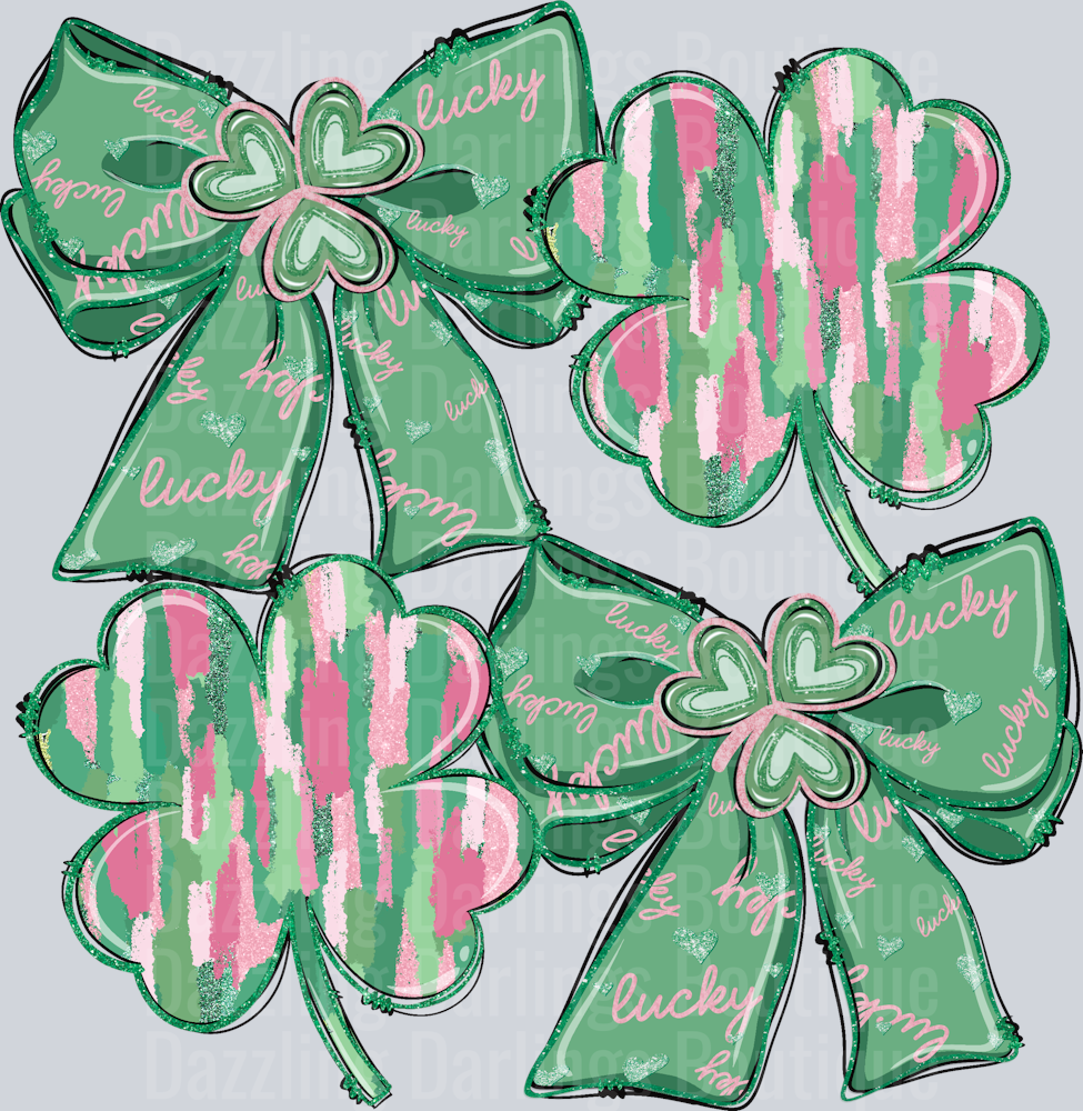 SHAMROCK AND BOWS ST PATRICK'S DAY