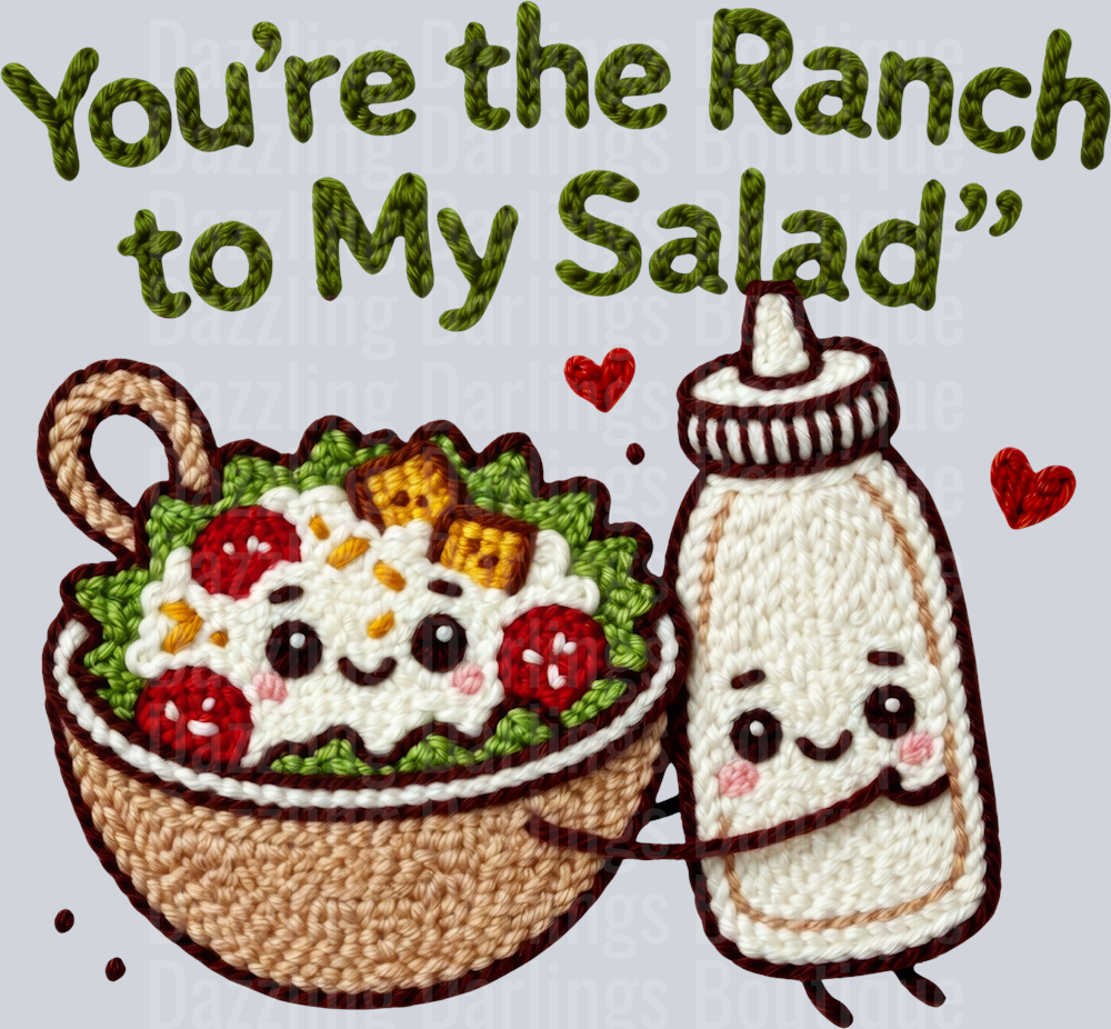 Latch Hook Funny Food Ranch to my Salad