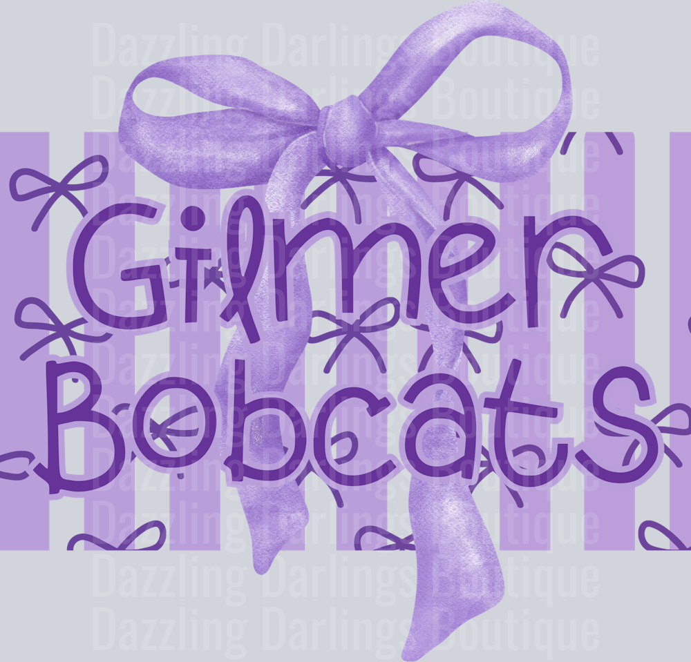 GILMER BOBCATS PREPPY STRIPE