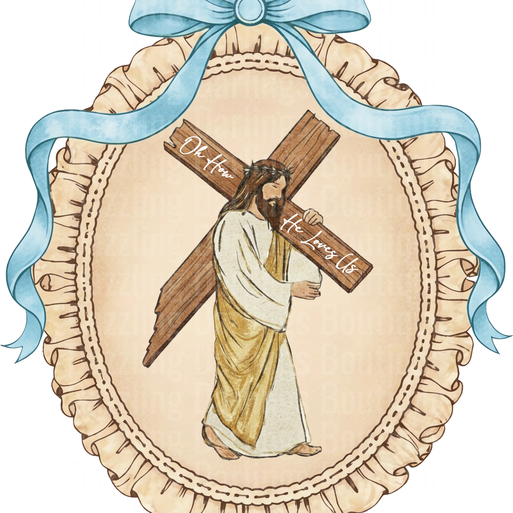 VINTAGE JESUS CROSS EASTER