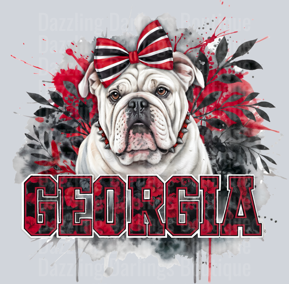 georgia bulldog splatter