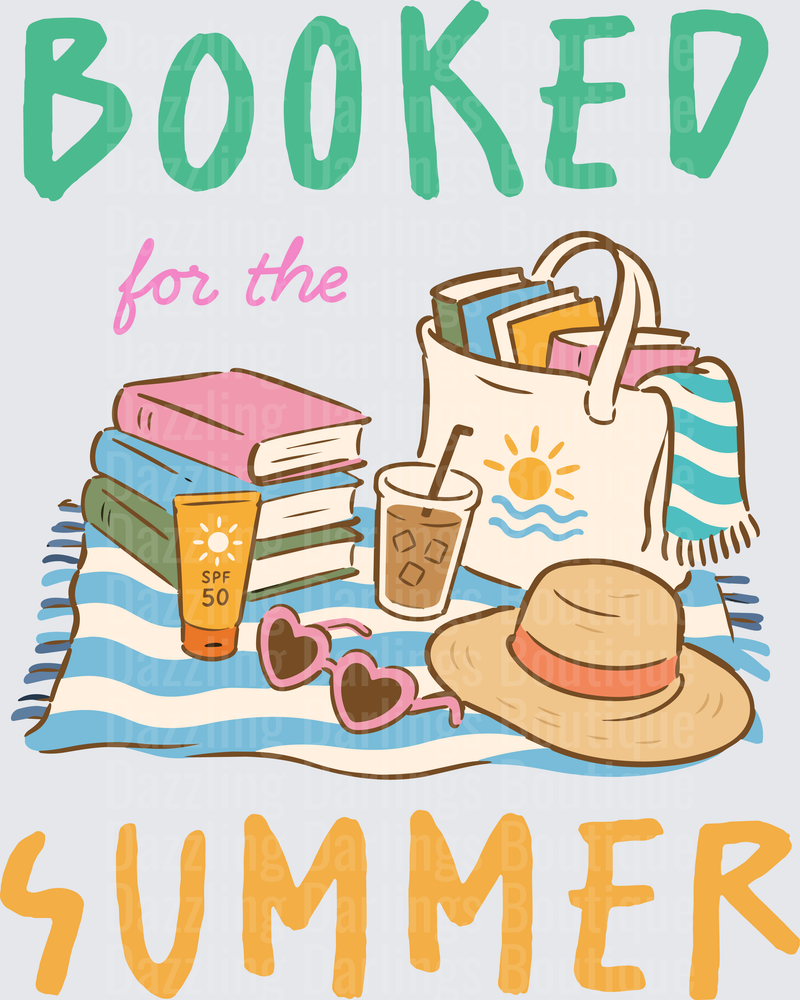 Booked for the Summer Beach Reading Books Tote Hat Design
