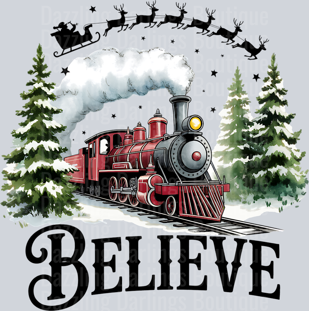 Believe North Pole Train Png, Christmas Train