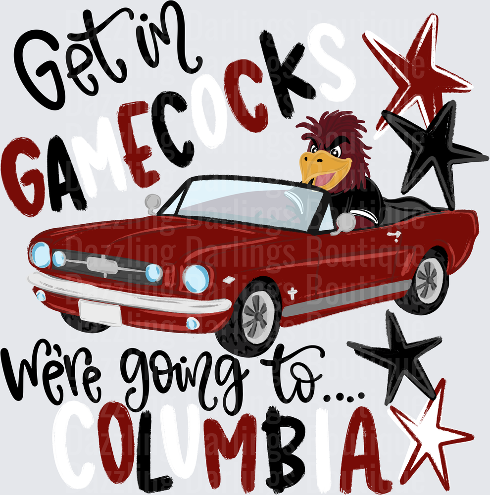 Get In Gamecock We're Going To Columbia Classic Mustang