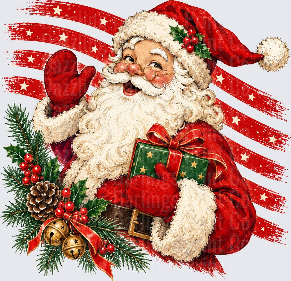Red Striped Santa