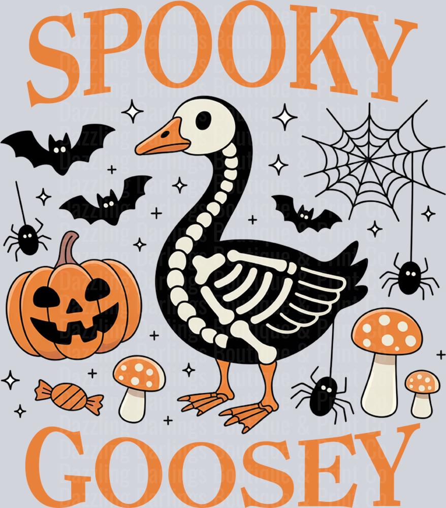 HALLOWEEN FALL DTF TRANSFER SPOOKY GOOSEY GOOSE