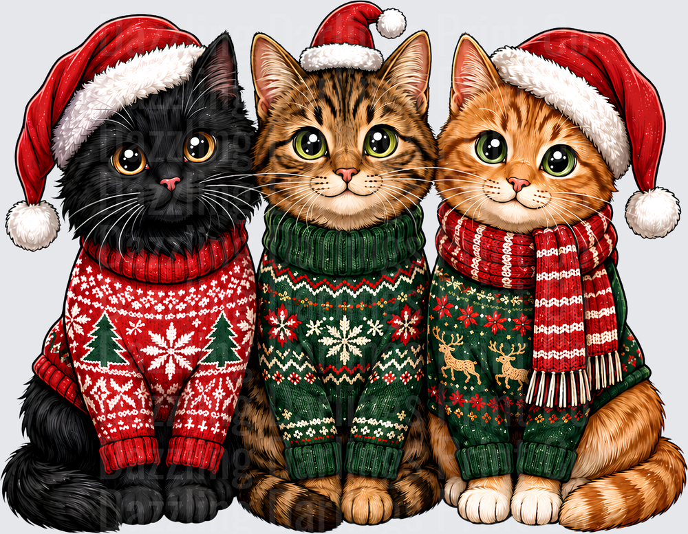 Cats Christmas Sweaters