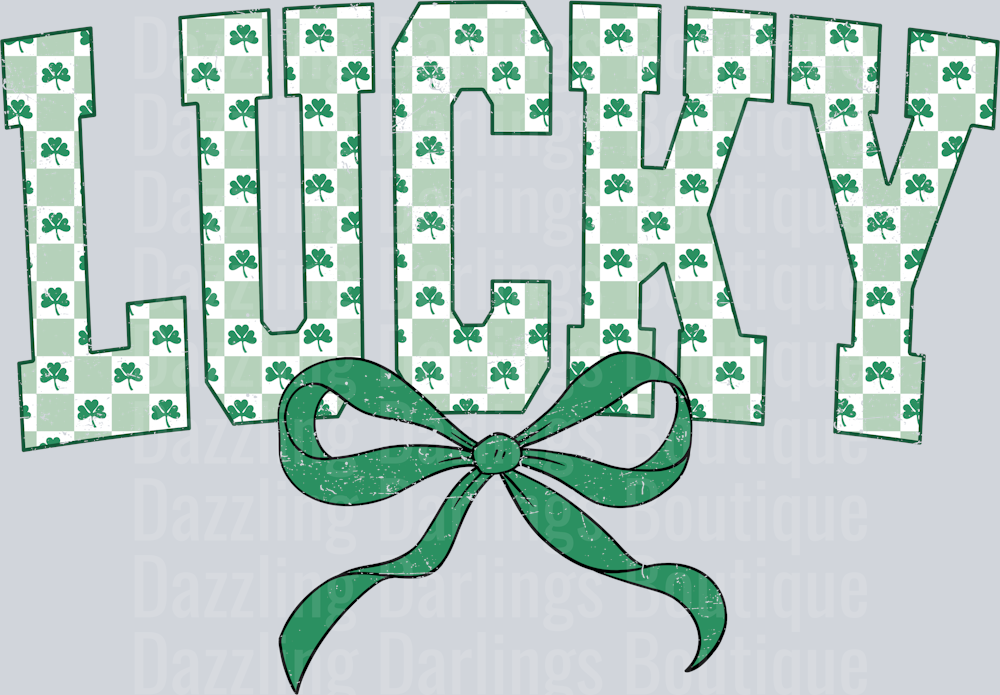LUCKY COQUETTE BOW ST PATRICK'S DAY