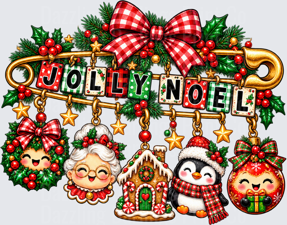 Jolly Noel Beaded Pin