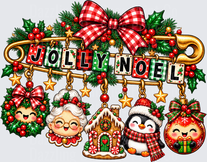 Jolly Noel Beaded Pin