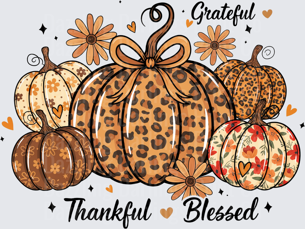 Grateful Thankful Blessed Leopard