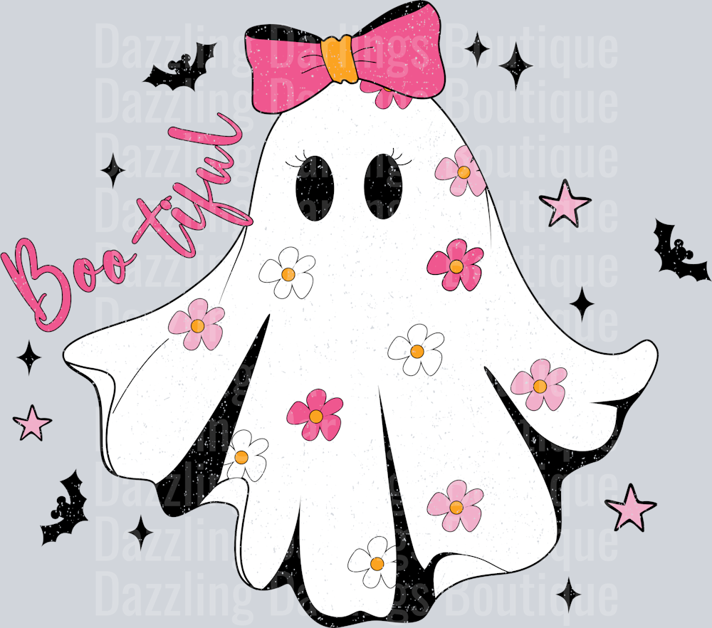 HALLOWEEN FALL DTF TRANSFER GHOST BOO-TIFUL