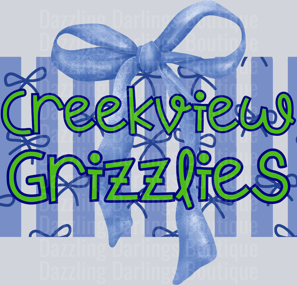 CREEKVIEW GRIZZLIES PREPPY STRIPE