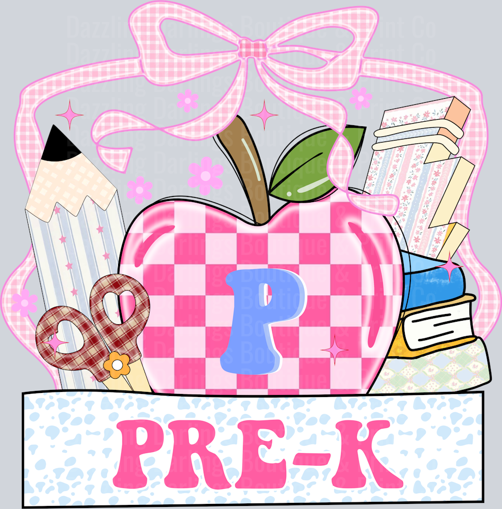 BACK TO SCHOOL TEACHER DTF TRANSFER PRE-K