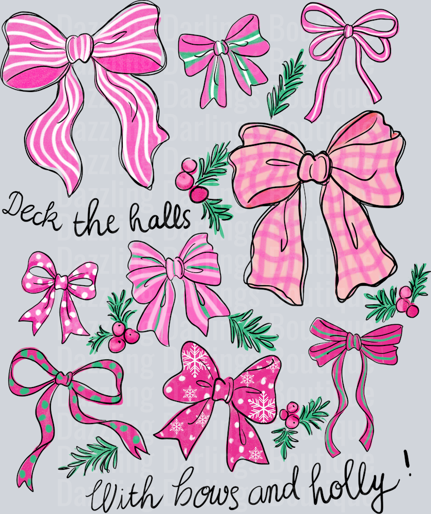DECK THE HALLS COQUETTE BOW COLLAGE