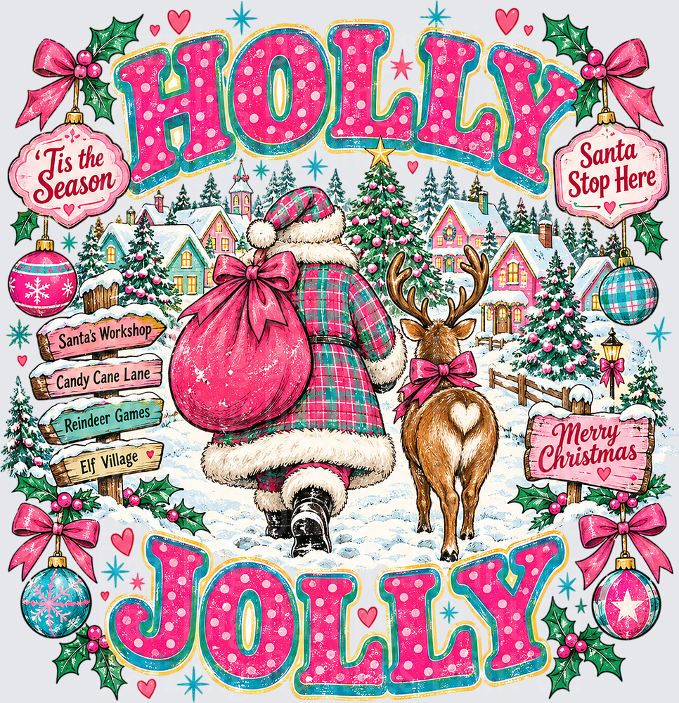 Pink Holly Jolly Christmas