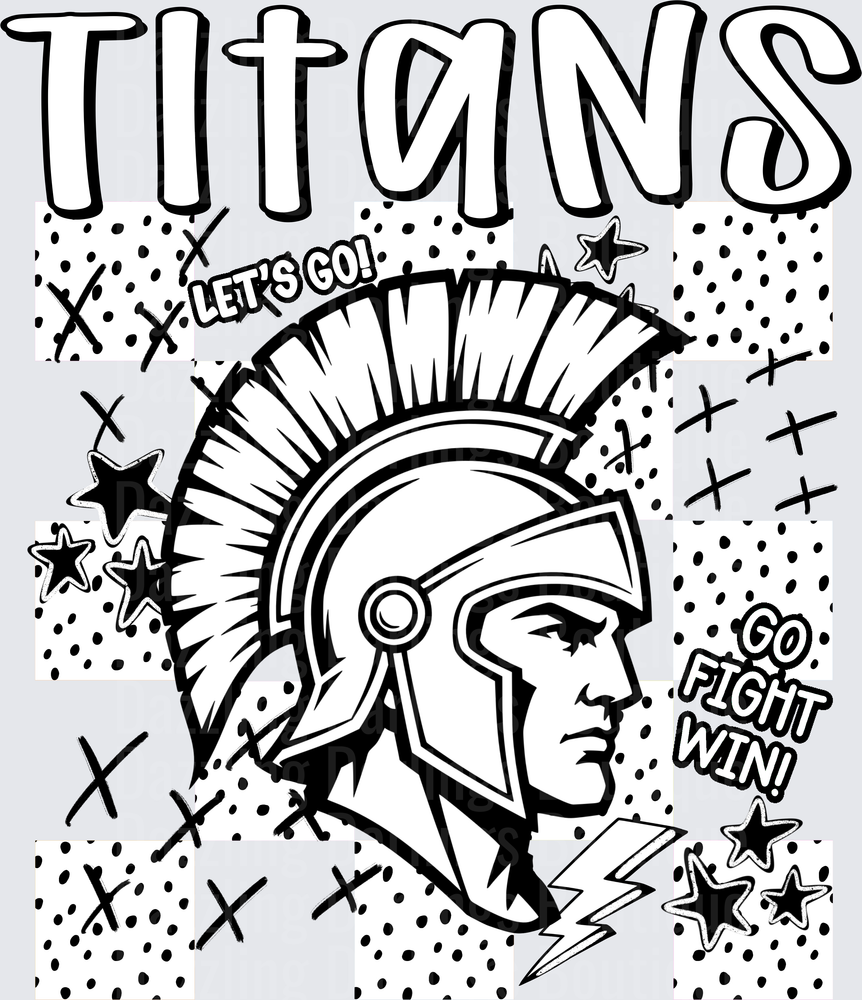 Titans Spartan Warrior Helmet Let's Go Fight Win Spirit