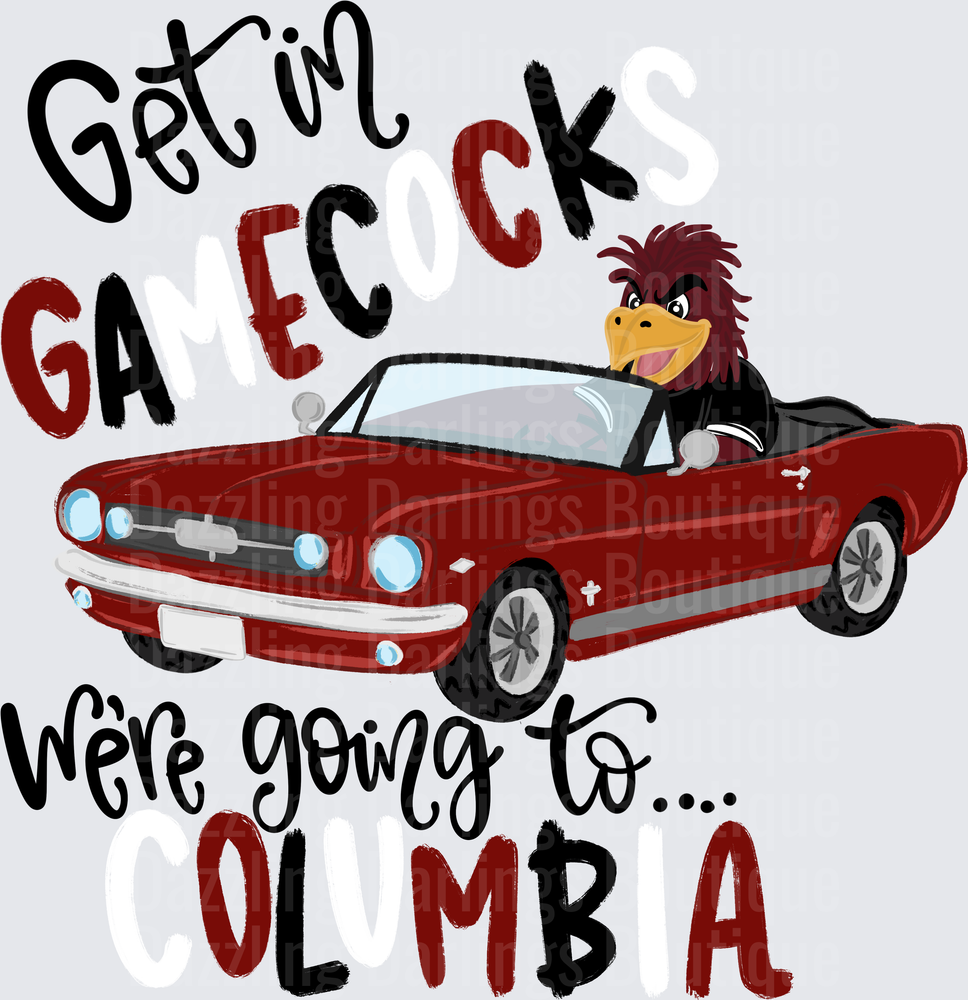 Get In Gamecock We're Going To Columbia Classic Mustang
