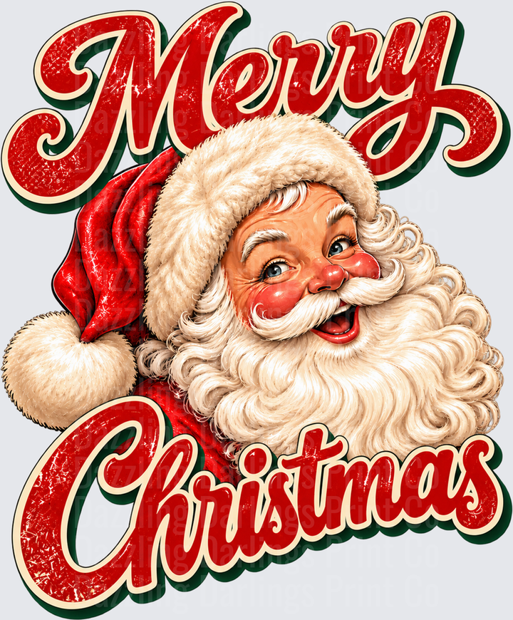 Distressed Santa Merry Christmas