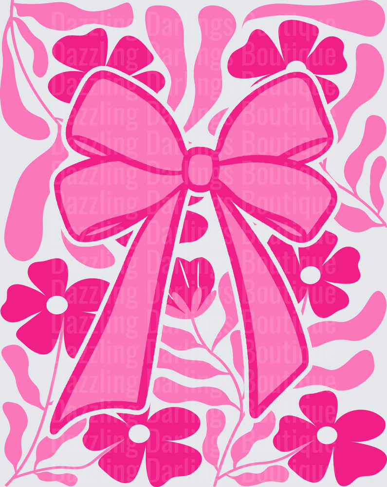 Pink Bow Flowers