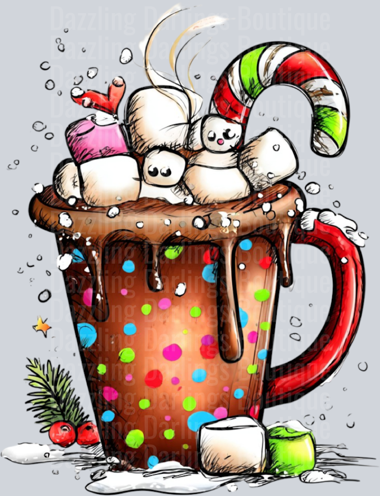 Hand-drawn Christmas Mug