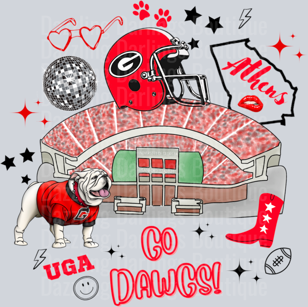 GEORGIA BULLDOGS STADIUM COLLAGE