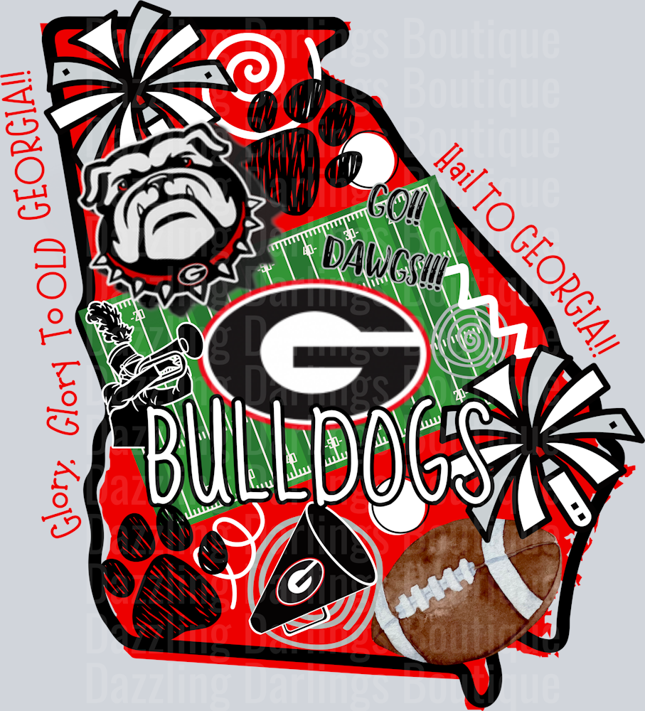 Georgia State Bulldogs Poms Football