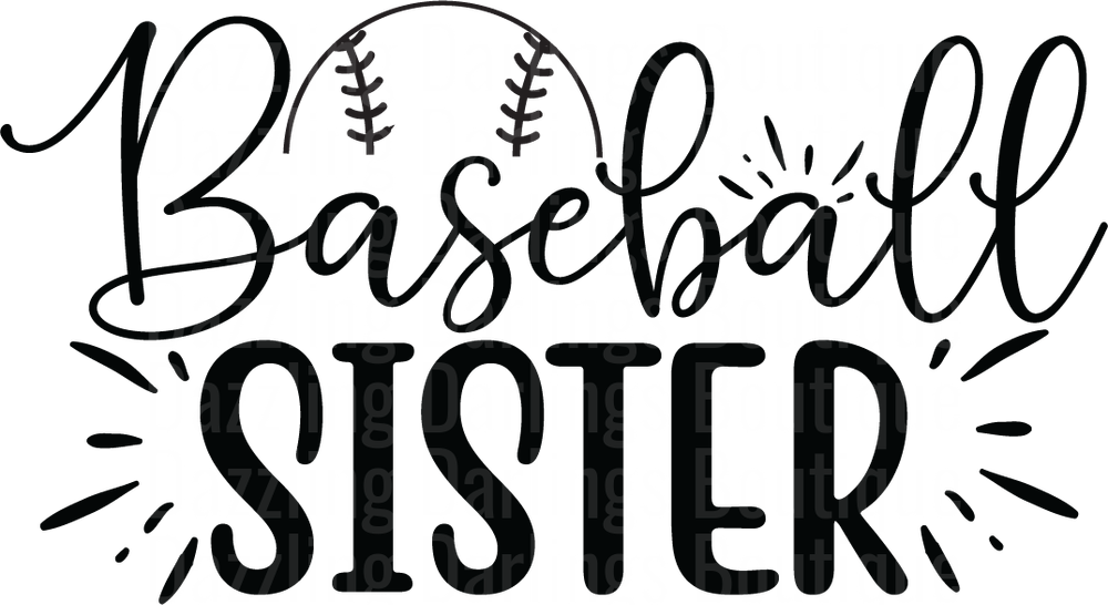 Baseball Sister Script Typography Design