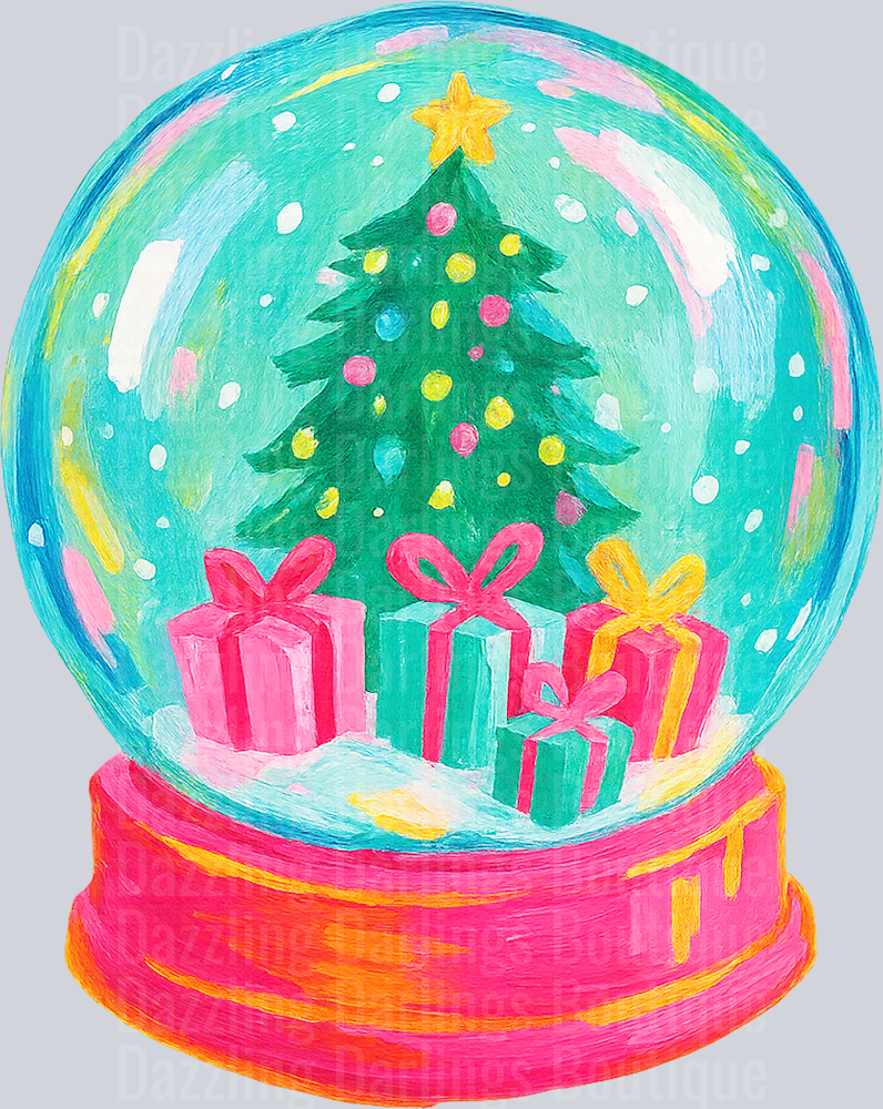 SNOW GLOBE Brushstroke Christmas