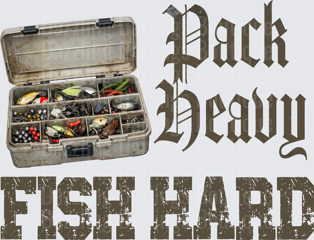 Pack Heavy Fish Hard Vintage Tackle Box Design