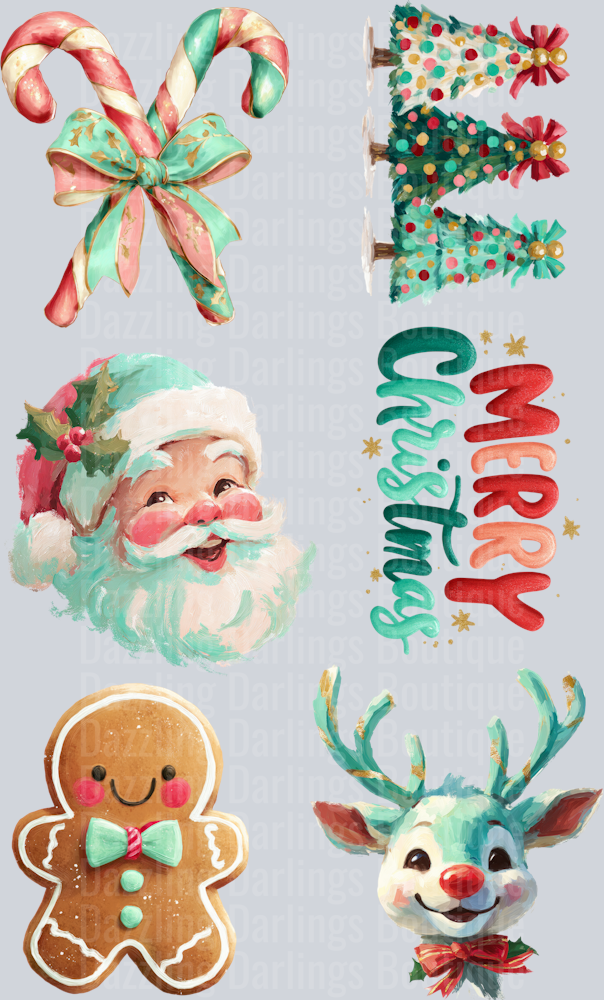 CHRISTMAS PREMADE VINTAGE CANDY CANE