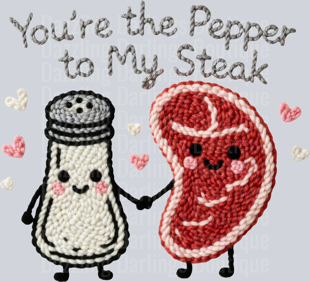 Latch Hook Funny Food Pepper to my Steak