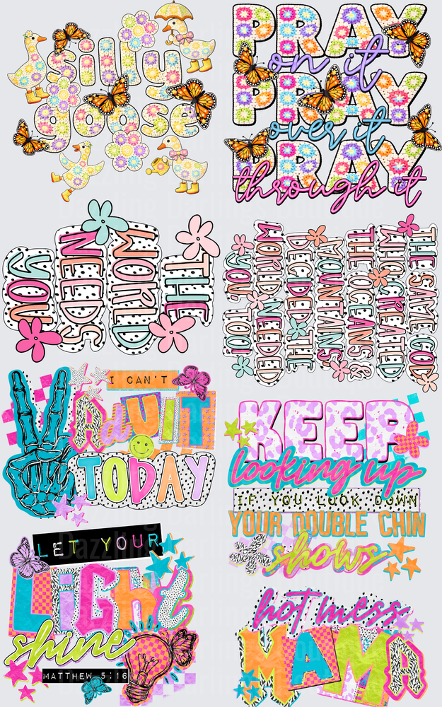 Inspirational Quote Bundle with Butterflies and Floral Elements