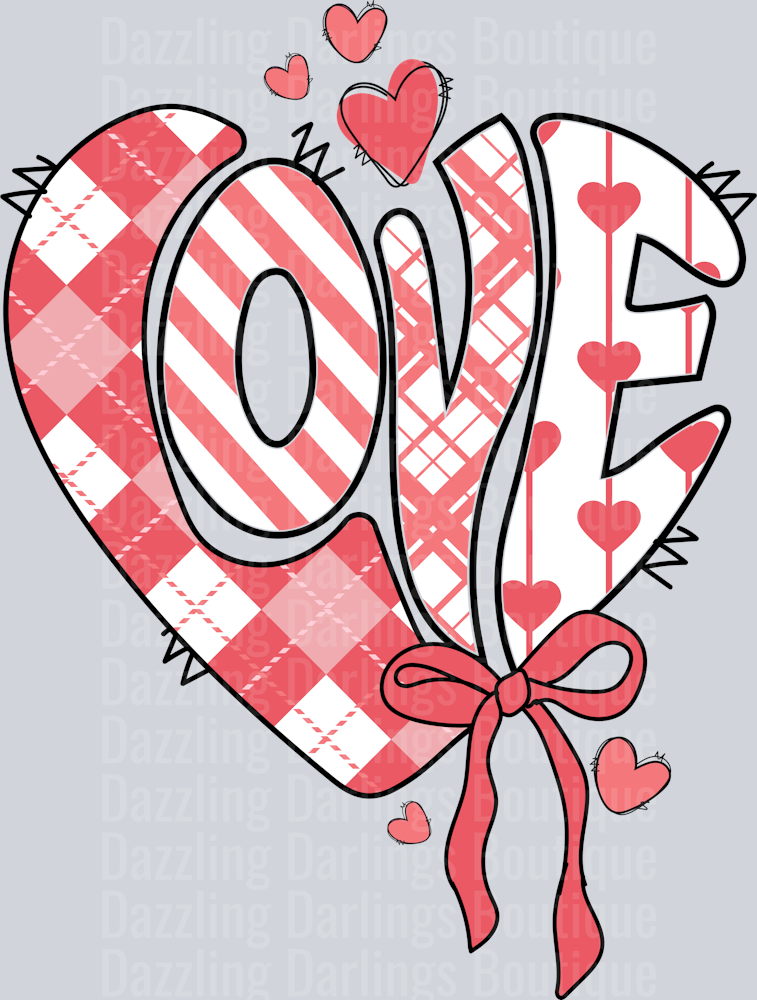 Valentine Love Heart Cute Coquette Bow