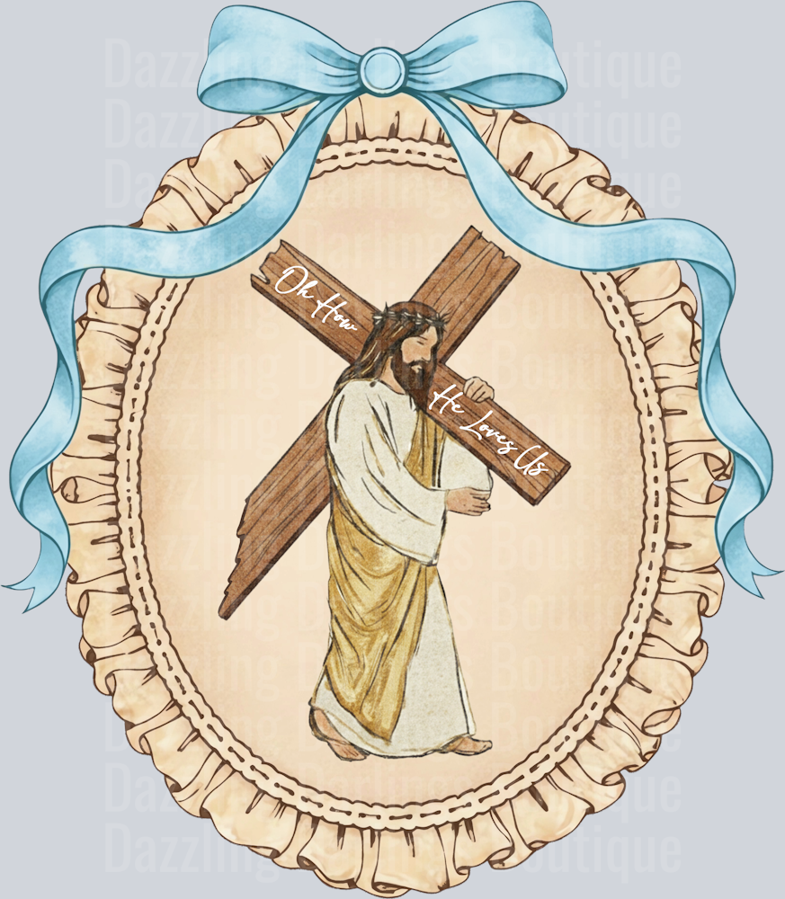 VINTAGE JESUS CROSS EASTER