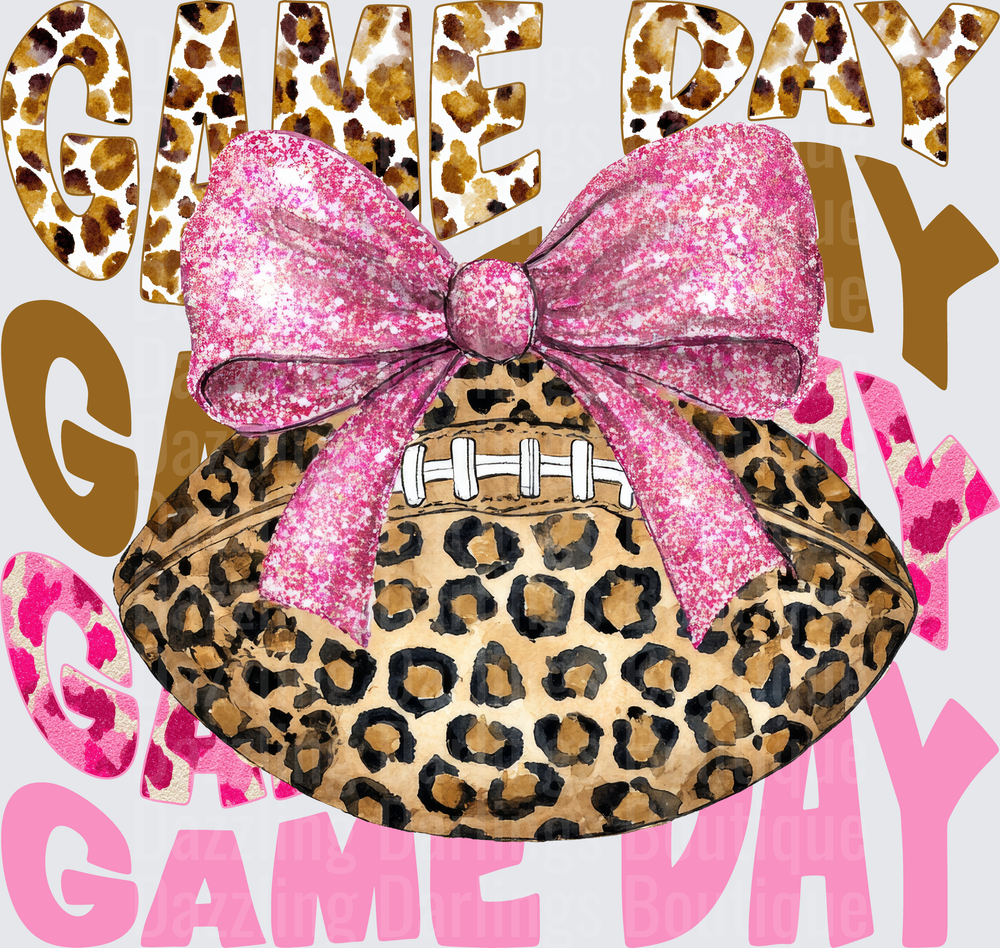 Pink Game Day Leopard Print