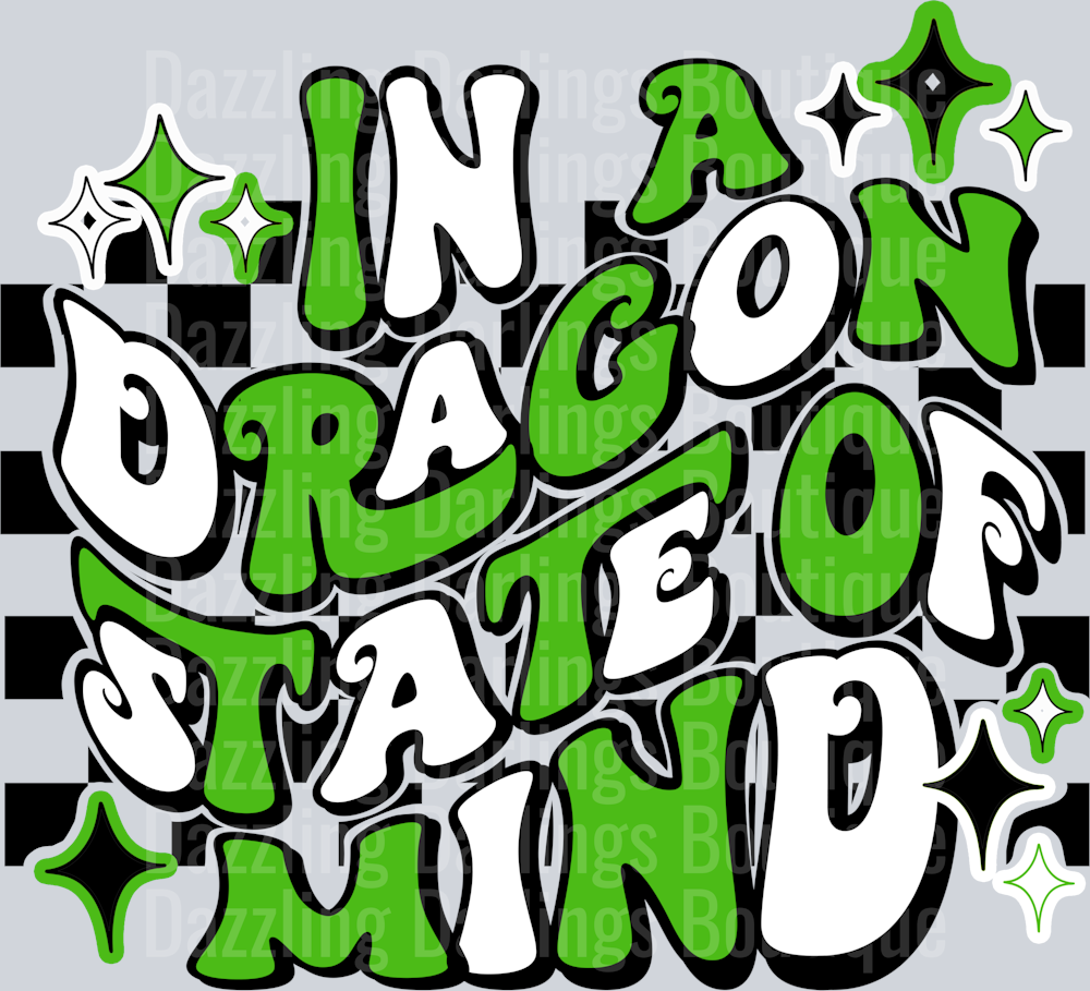 PICKENS DRAGONS DTF TRANSFER IN A DRAGON STATE OF MIND