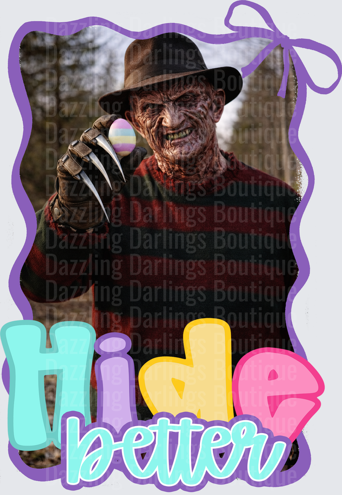 Freddy Krueger Hide Better Easter Egg Hunt Design