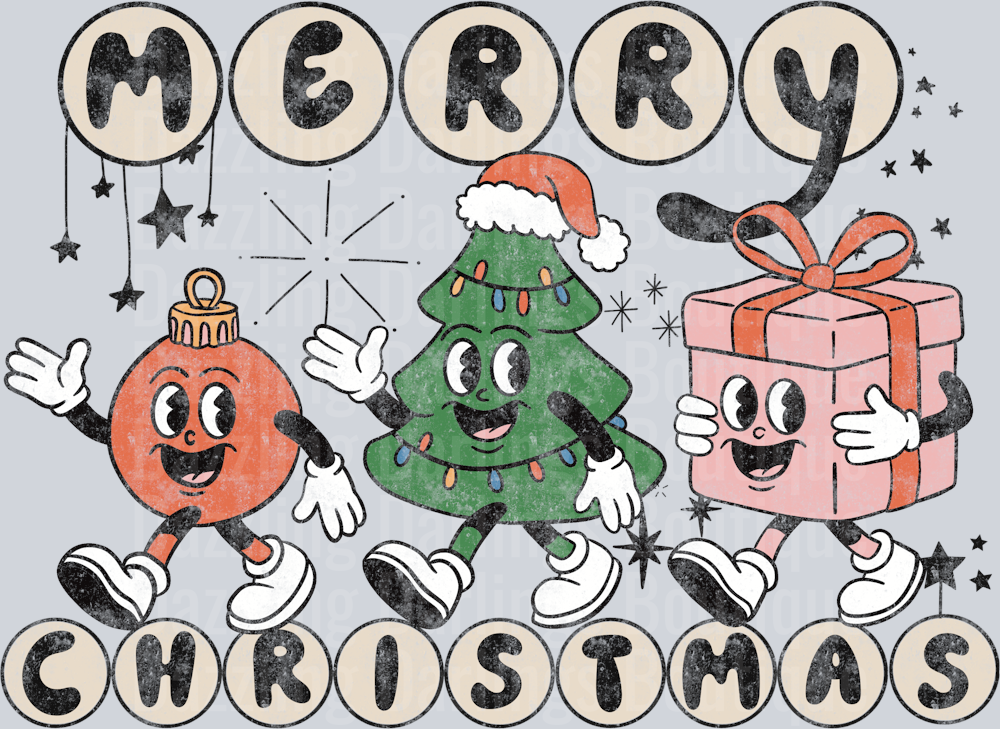 Merry Christmas distressed