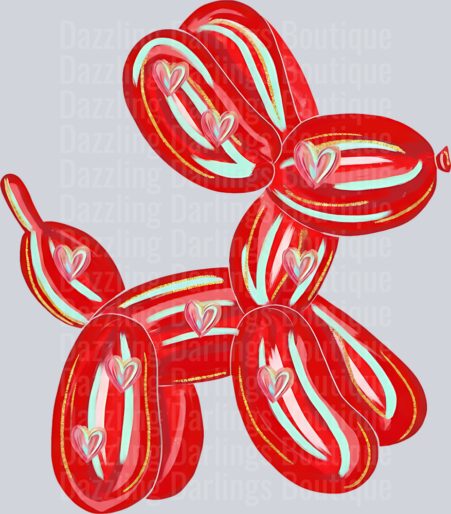 VALENTINES DAY BALLOON DOG
