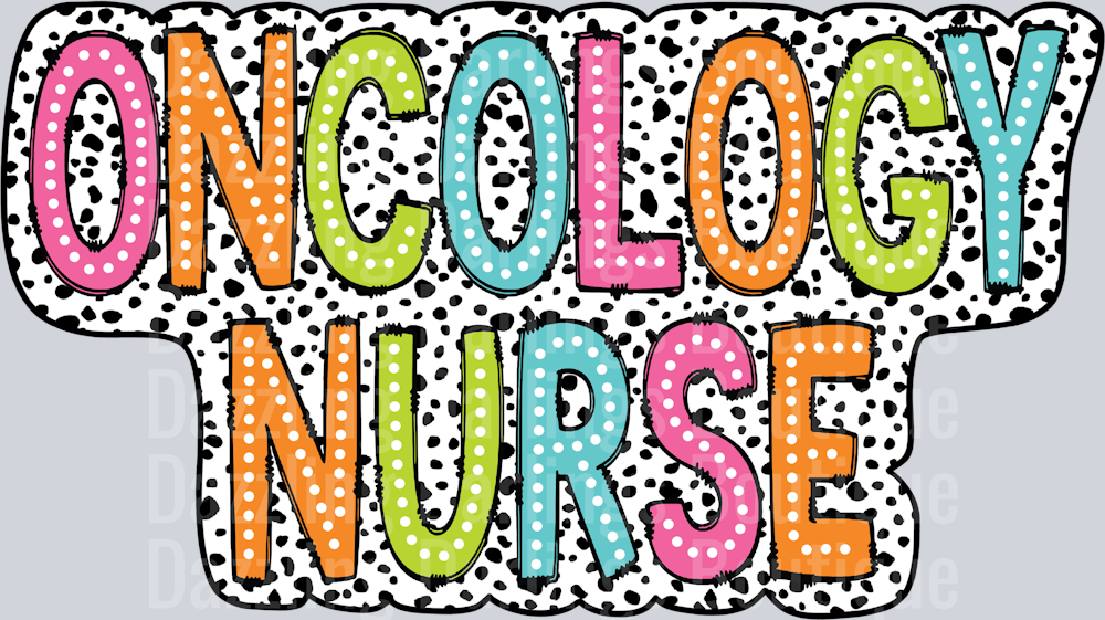 Oncology Nurse Dalmatian Dots