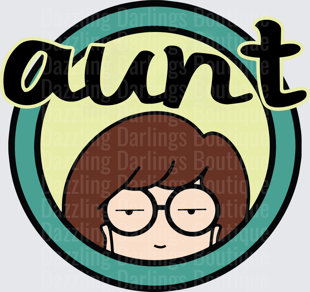 Daria Morgendorffer Aunt Avocado Circle Logo Design