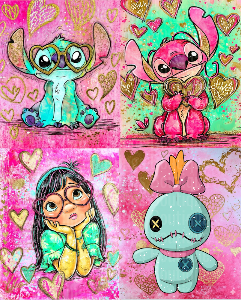 Stitch valentine squares